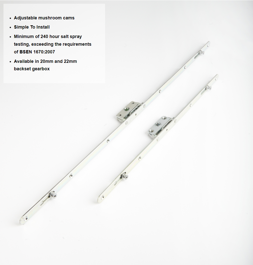 Installer demonstrating multi-point lock engagement on uPVC window handle