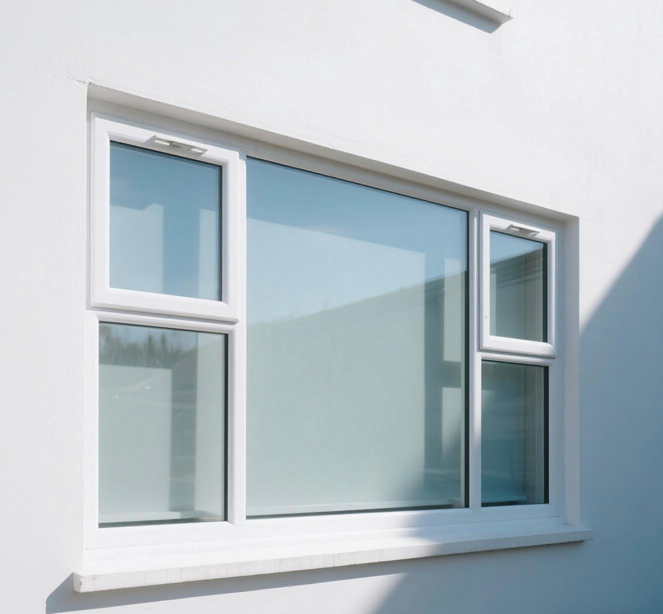 Side-opening casement uPVC window for everyday ventilation