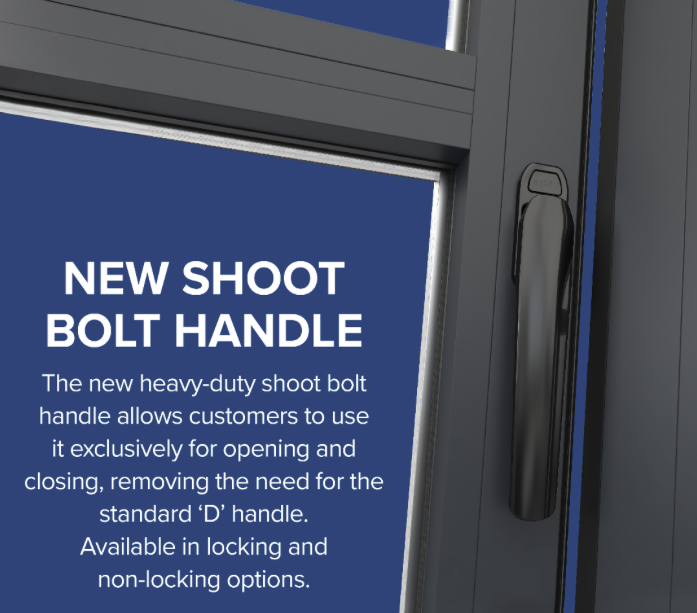 Aluminium bi-fold door colour and finish options in powder coated frames