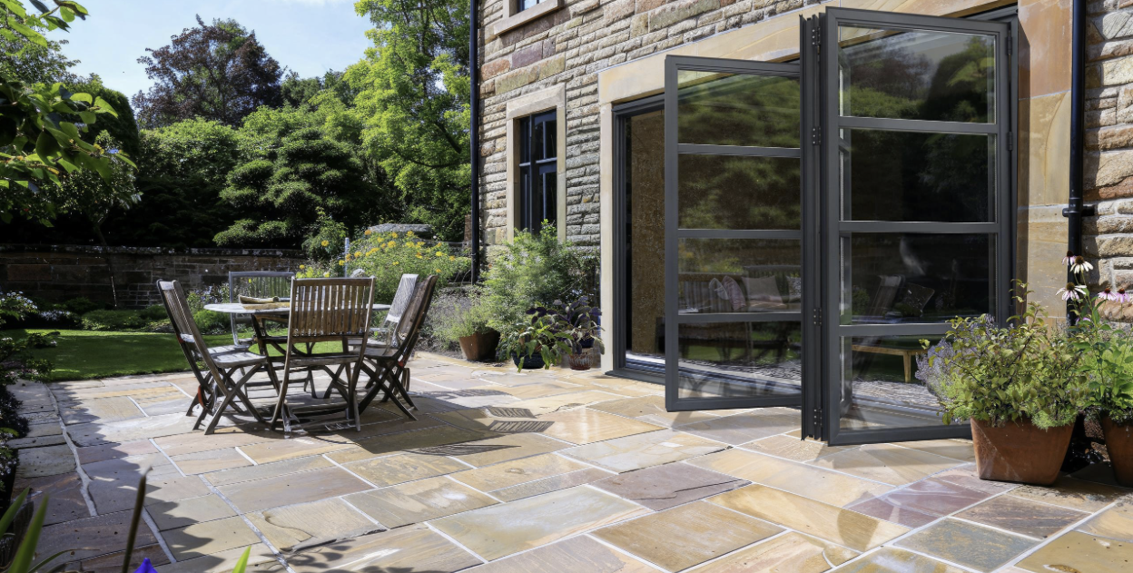 Thermally broken aluminium profile showing the insulated polyamide barrier